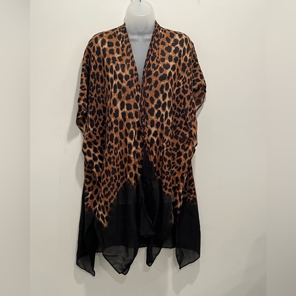 JUST BE women leopard print cardigan /one size